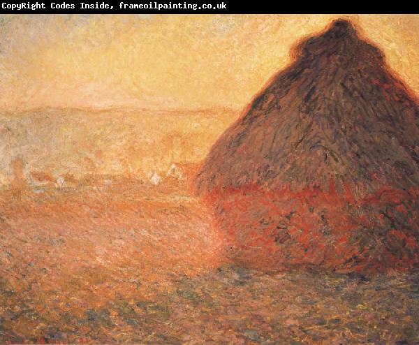 Claude Monet Meule,Soleil coucbant